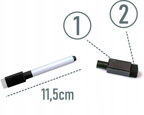 TABLICA MAGNETYCZNA Z PISAKIEM NA LODÓWKĘ KALENDARZ MAGNES PLANER NOTES Marka inny