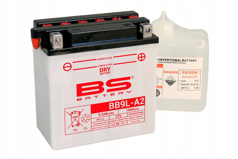 Bs Battery Vysoko výkonná batéria s kyselinou BB9L-A2 310598