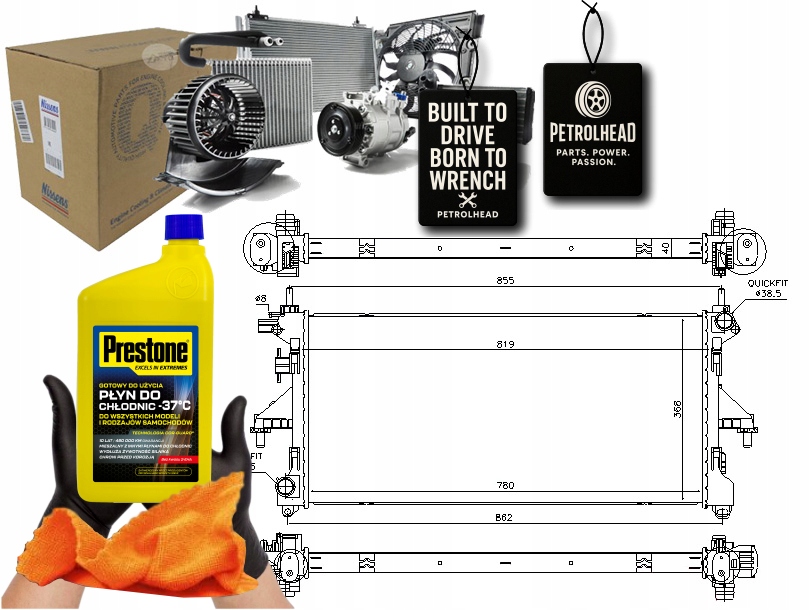 Chladič Motoru Fiat Ducato 2.3D/3.0CNG/3.0D 07. #Petrolhead Pro+ Kit5