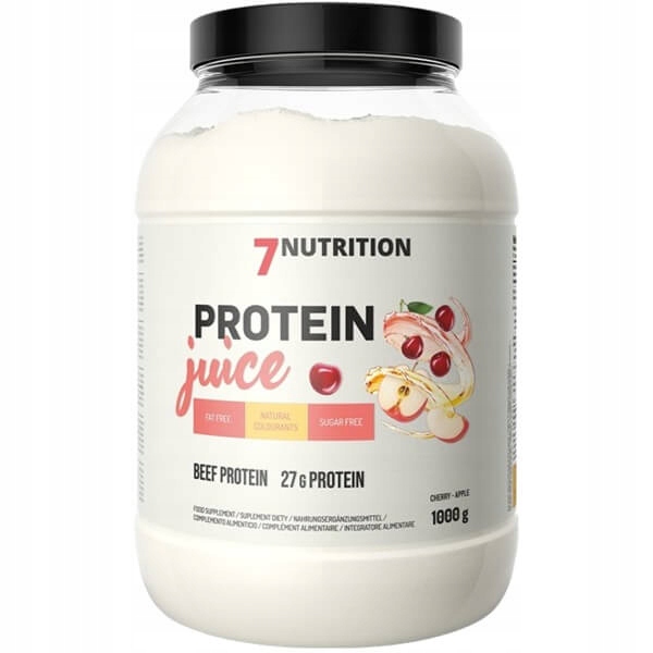 7Nutrition Protein Juice 90% bílkovin 1000 g jablko-višeň
