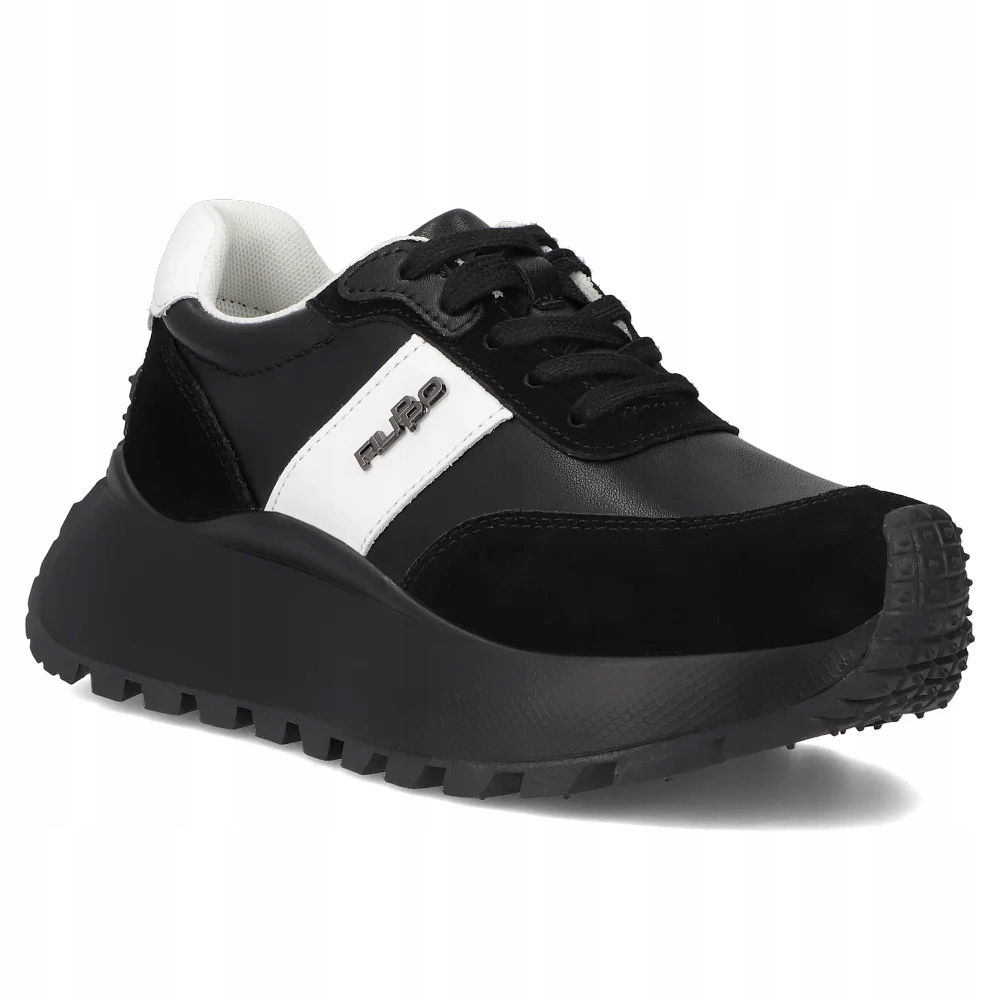 Skórzane sneakersy Filippo lekkie buty sportowe platforma r.37