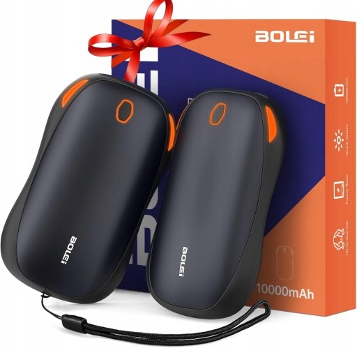 2 X Elektrický Ohřívač Rukou Powerbank 2v1 10000 mAh Usb-c Bolei
