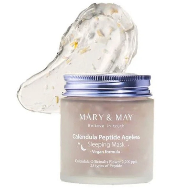 Maska Noční maska Mary&May s peptidy a extraktem z měsíčku lékařského 110 g
