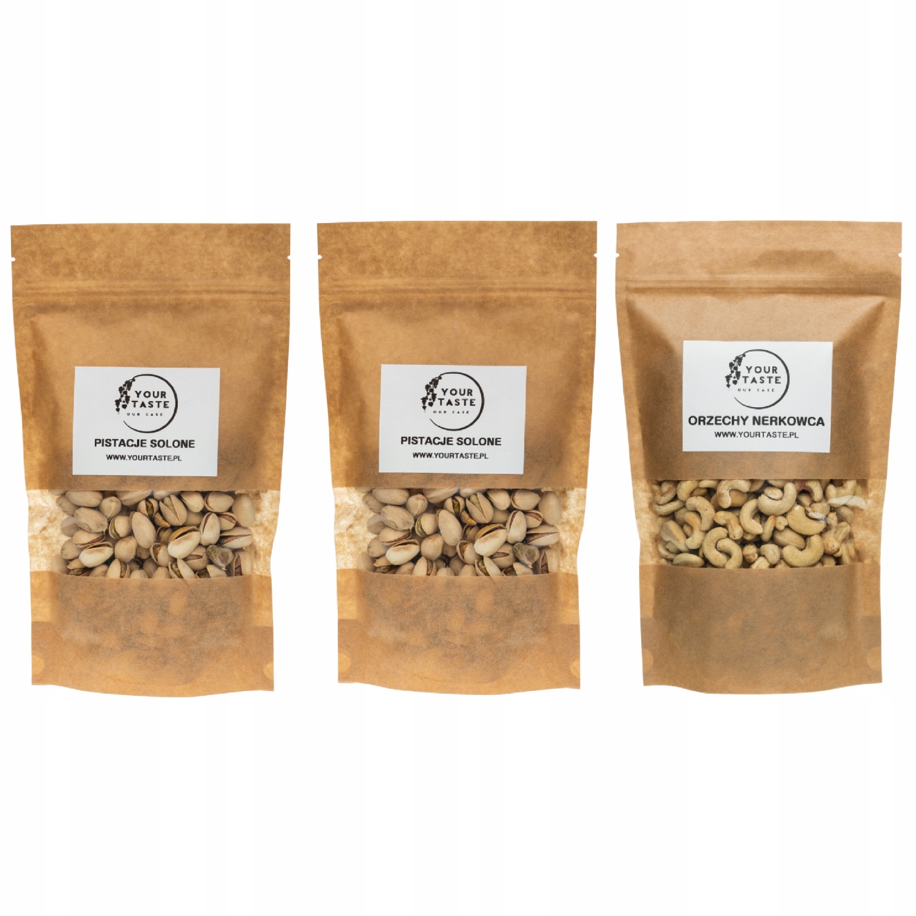 Sada Your Taste 2x Pistácie solené 500g Kešu ořechy 500g