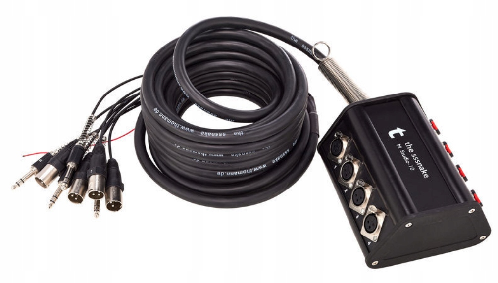 Viacpárový multicore audio kábel 4x Xlr Jack 6,3 mm stereo 10 m Stagebox