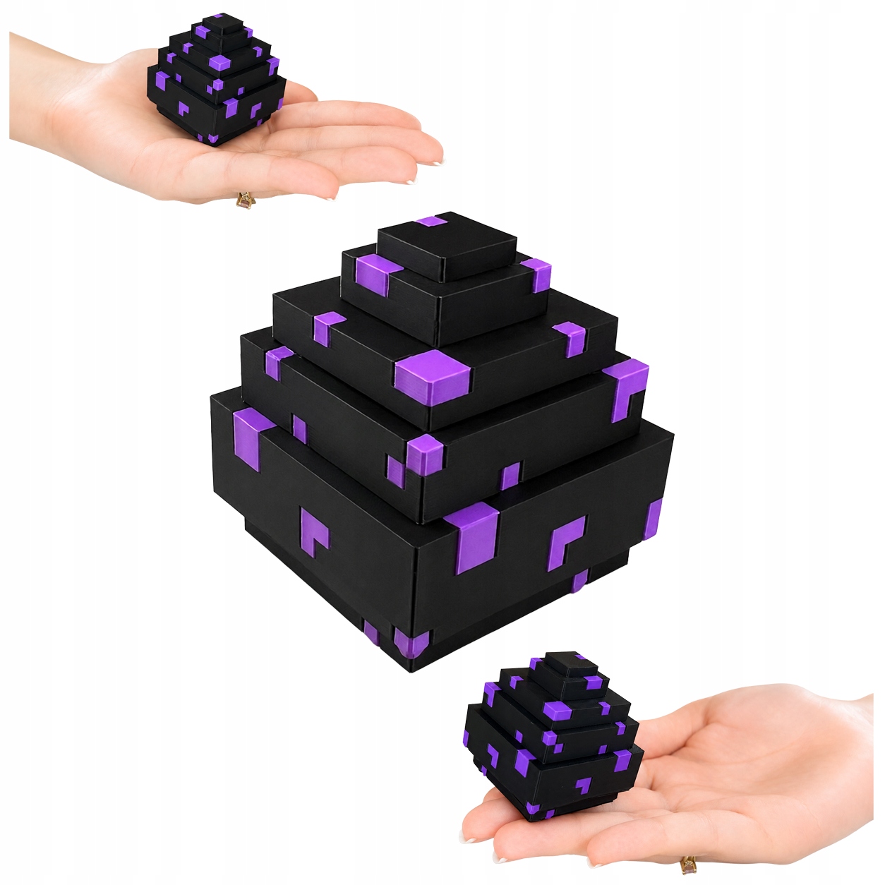 Minecraft Ender Dragon Egg Mini Smocze Jajo Kresu Jajko Figurka 3D Gadżet