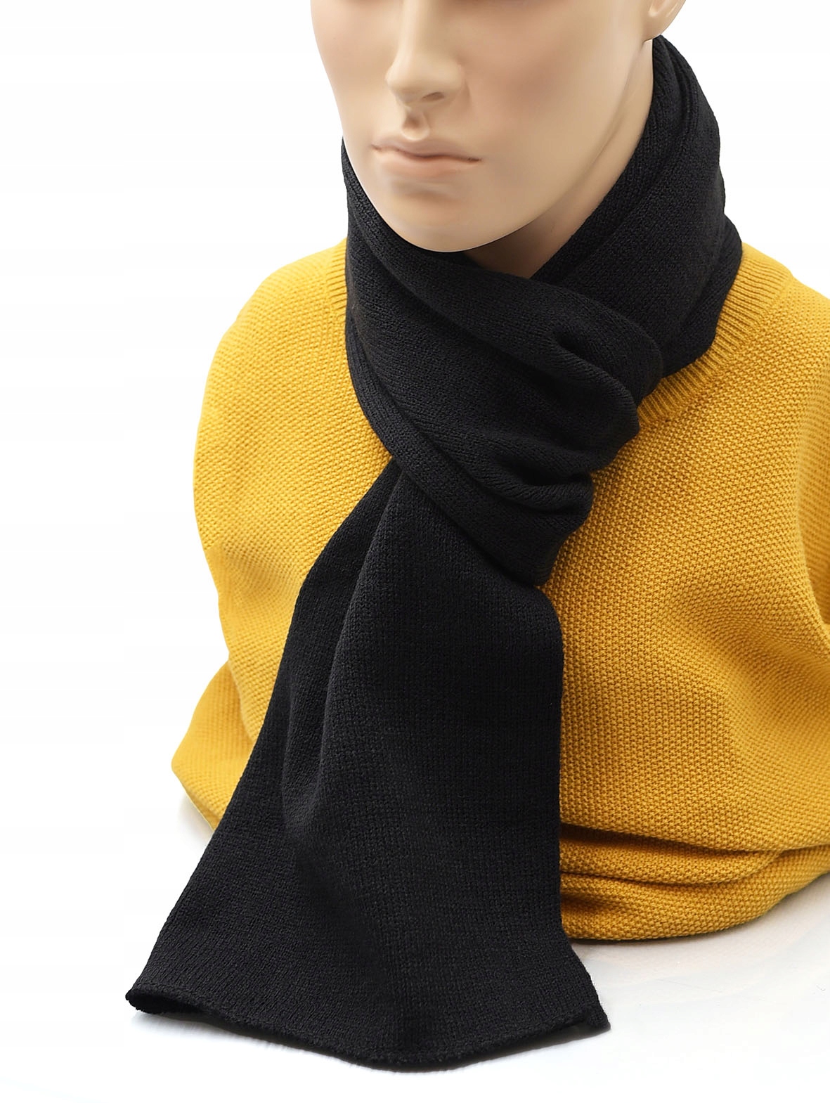 

Szal szalik zimowy czarny Pako Jeans