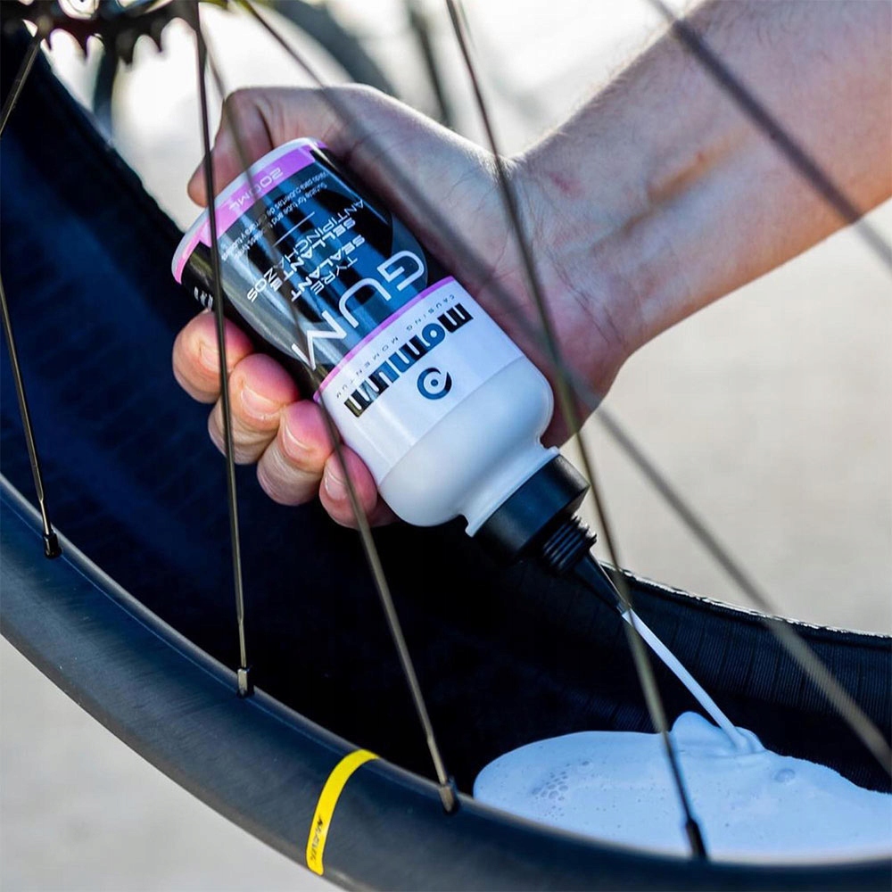 MOMUM GUM+ 200ml Mleko Uszczelniacz Opon Dętek Rowerowych Mleczko Tubeless Pojemność 200 ml