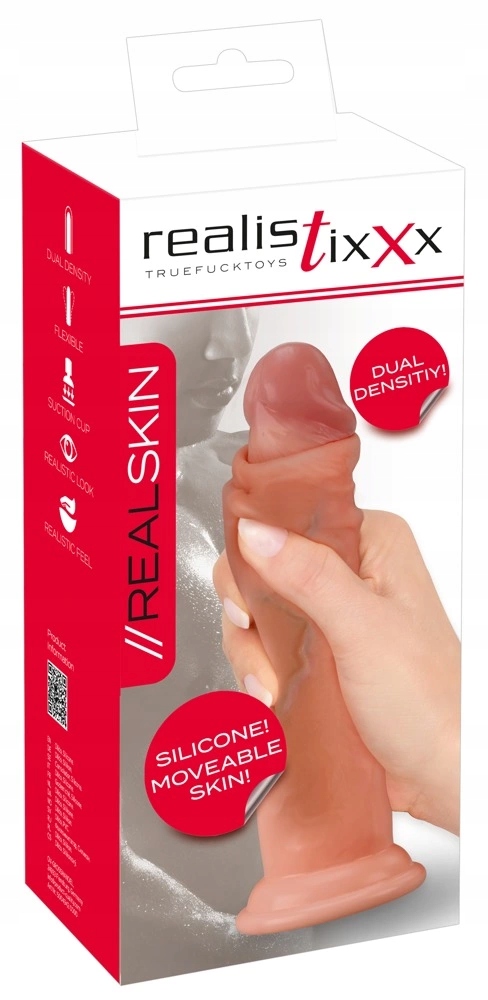 Realistixxx Moveable Skin Model silikonowy 20,5 cm z przyssawką