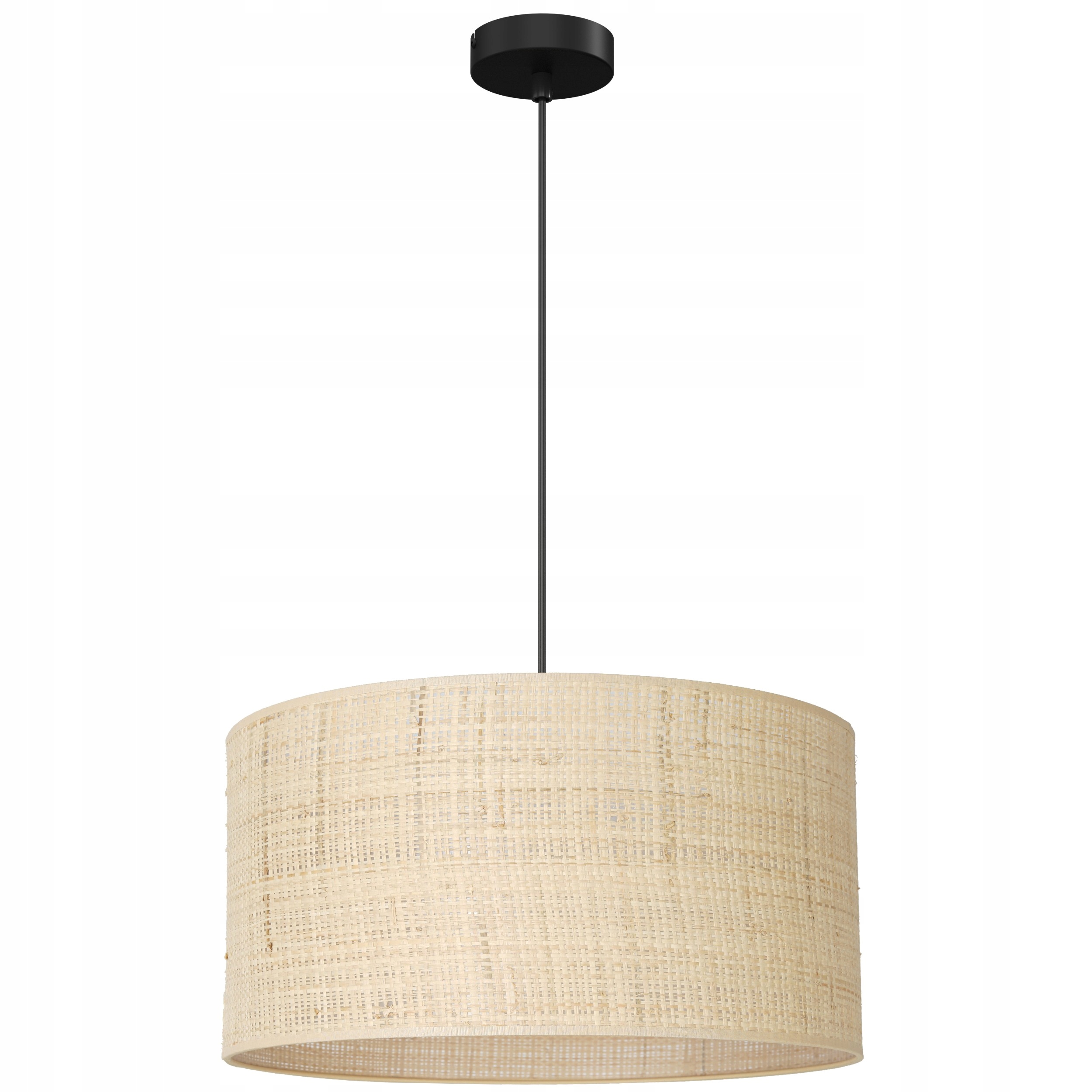 Závěsná lampa s velkým boho stínítkem Luminex Rattan 1 x E27