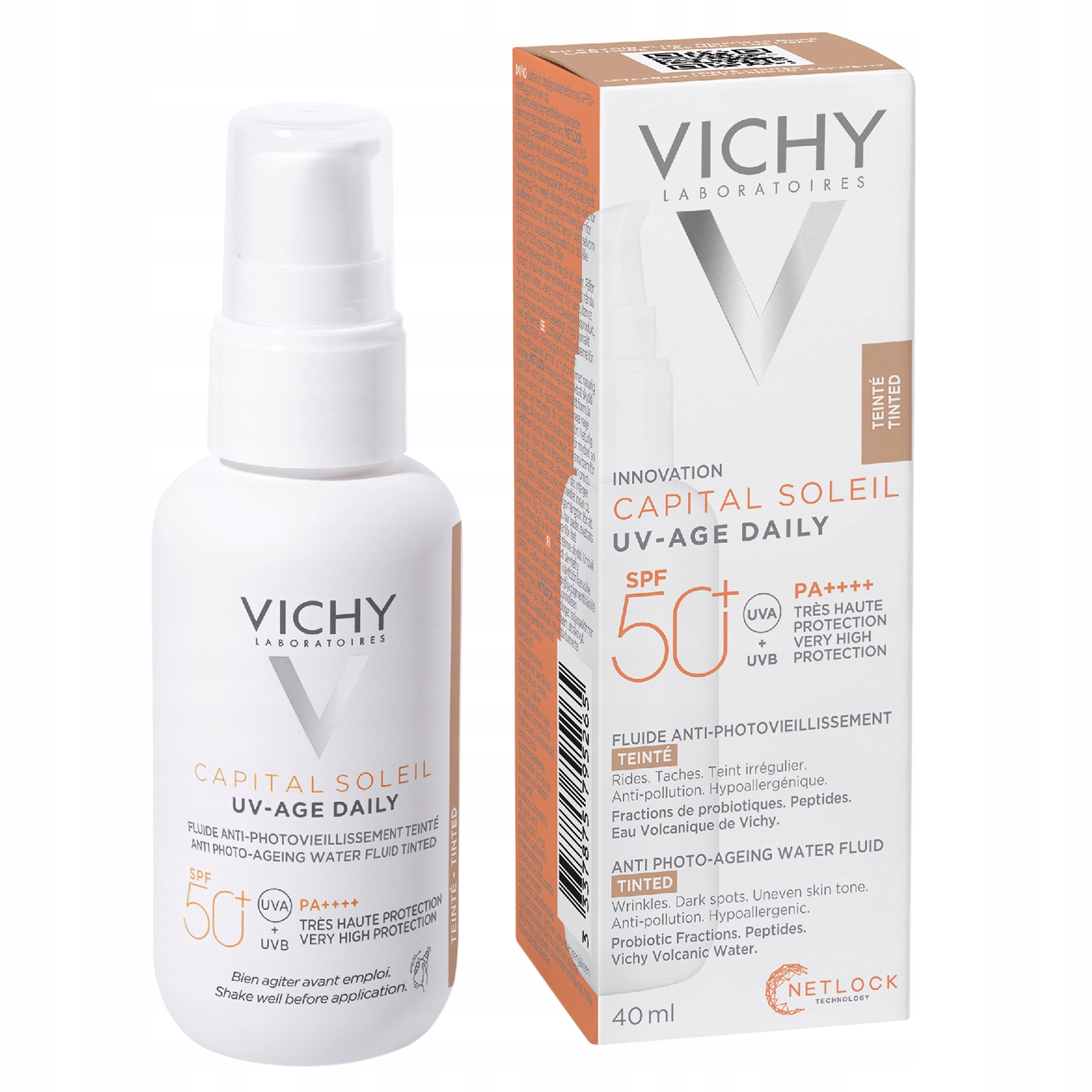 Vichy Capital Soleil Uv-age Daily Tinted Fluid koloryzujący SPF50+ 40 ml