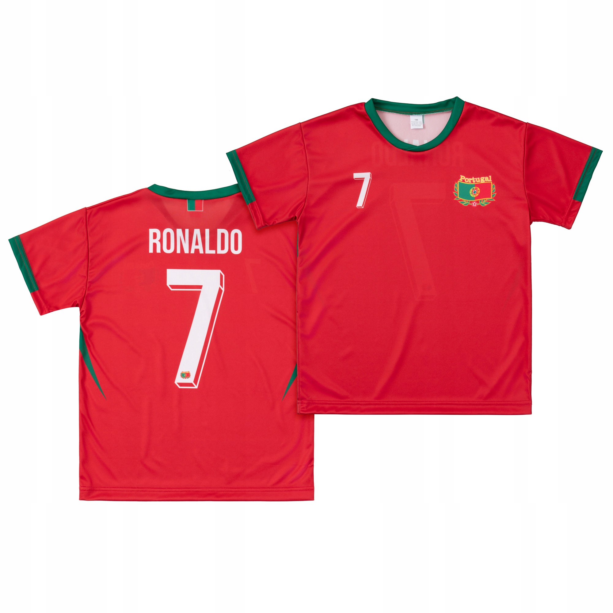 Komplet / strój piłkarski + gratis RONALDO PORTUGALIA 7 rozm. 140 Marka Inna marka