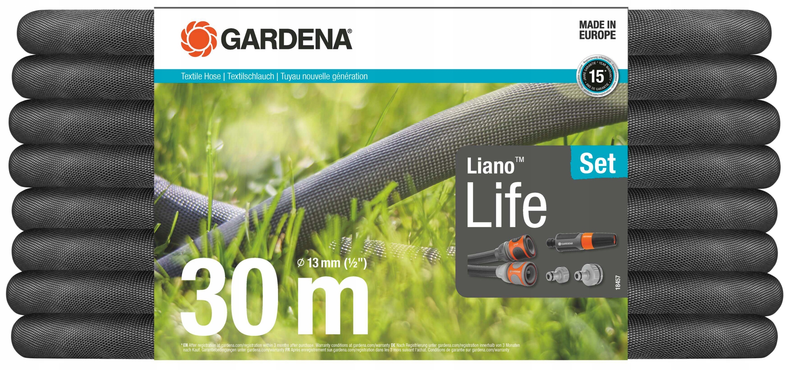 

Wąż Gardena Liano Life 30M 18457-20 zestaw