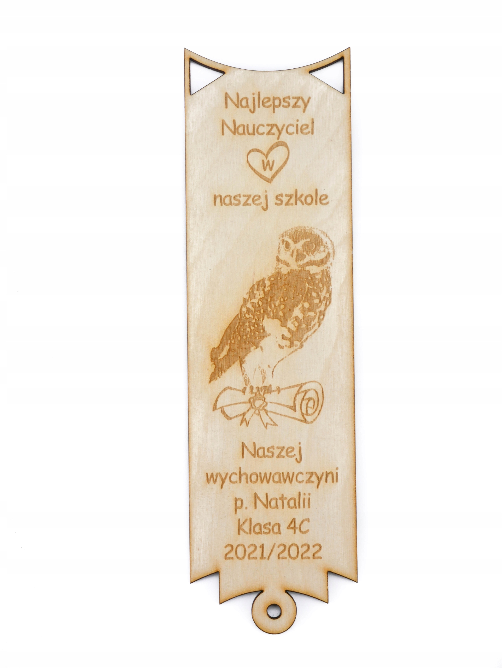 ZAKŁADKA DO KSIĄŻKI SKLEJKA DZIEŃ NAUCZYCIELA SOWA