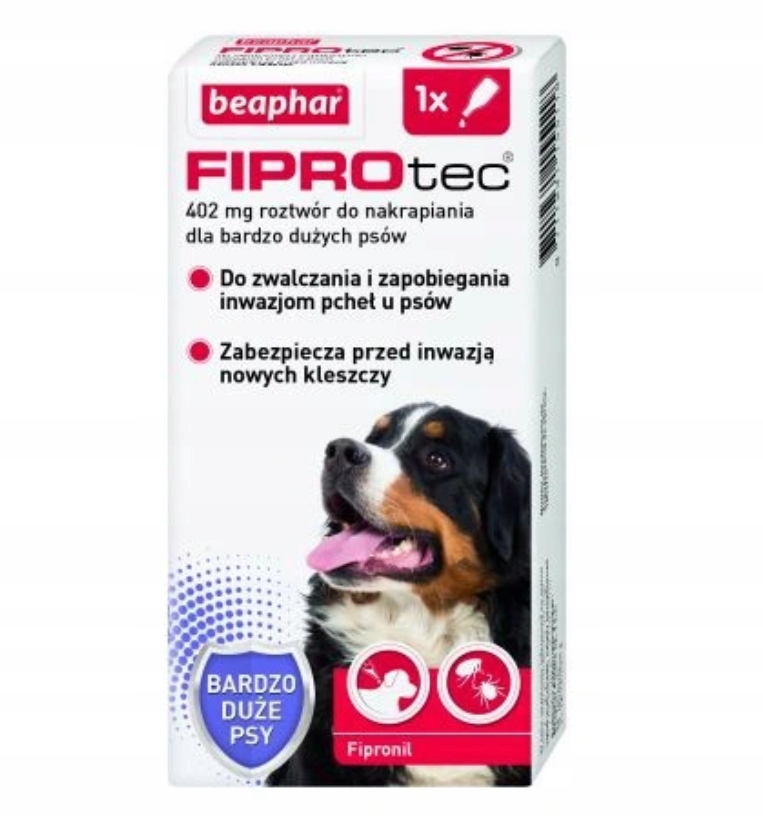 

Beaphar Fipro Tec Pies Krople pchły Kleszcze 402mg