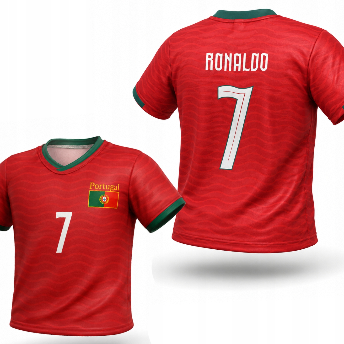 Koszulka piłkarska kibica Ronaldo 7 Portugalia rozmiar 140 cm