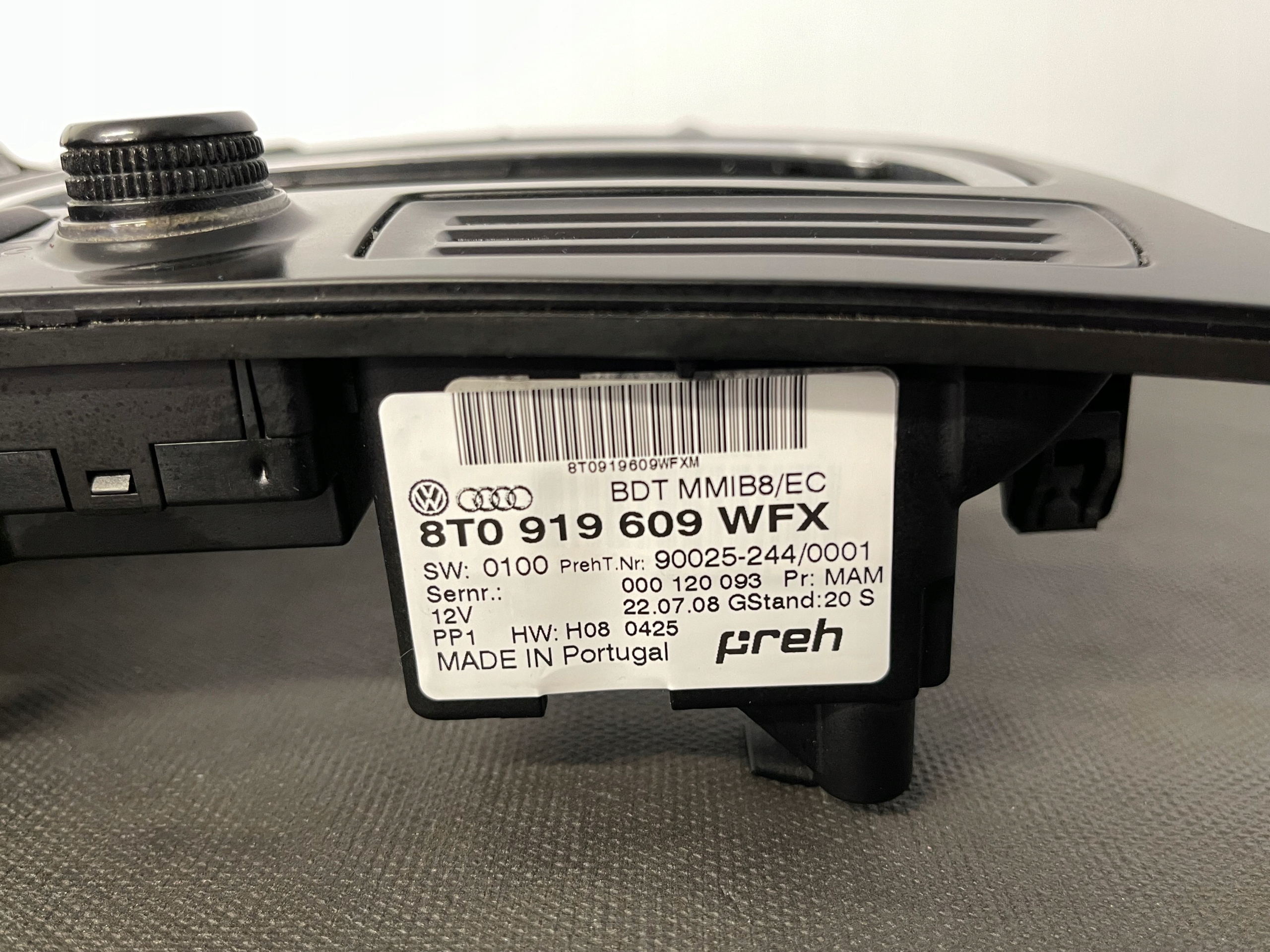 AUDI A4 B8 A5 8T control panel MMI 8T0919609