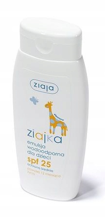 

Ziaja Ziajka Emulsja Wodoodporna Dla Dzieci Spf 25
