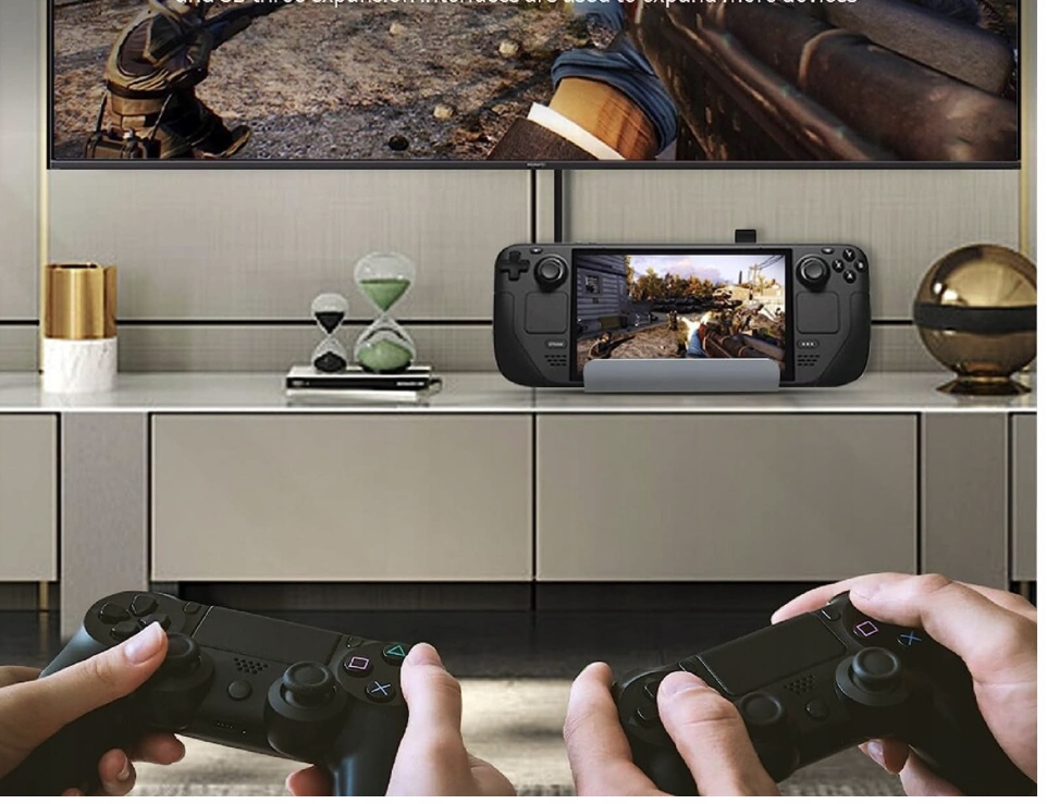 HUB Dock USB-C do STEAM DECK / ASUS ROG ALLY HDMI 4k USB 3.0 PD LAN Certyfikat CE