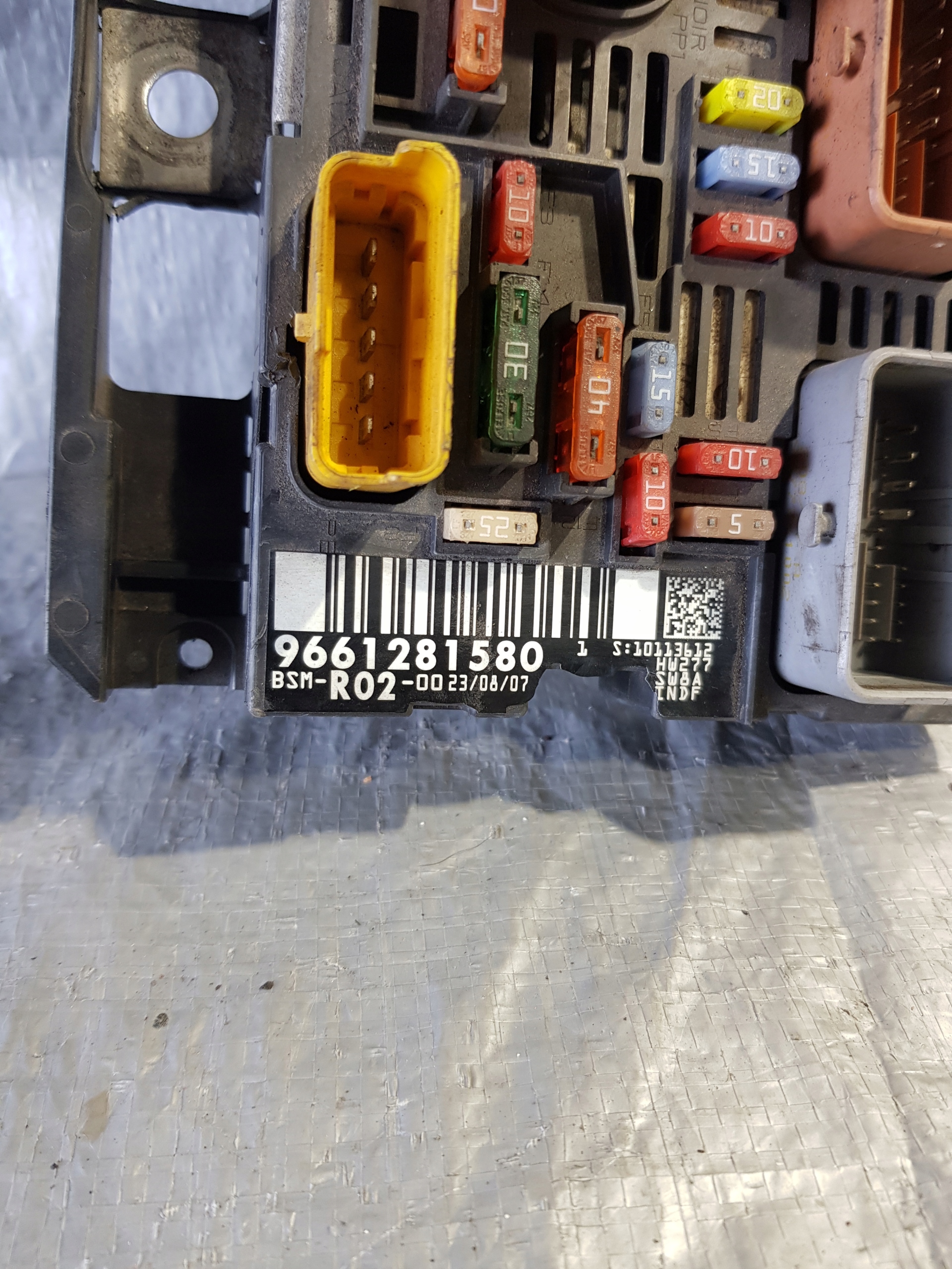 compartment module BSM-R02-00 PEUGEOT 407 9661281580