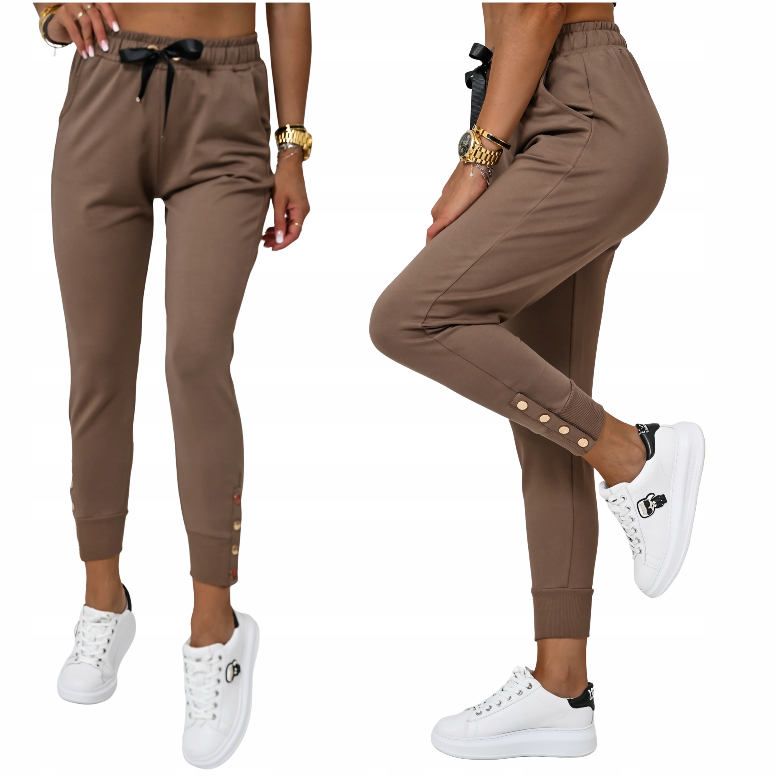 Dresowe Spodnie Ze Zdobioną Nogawką Riley! WZ.1 S