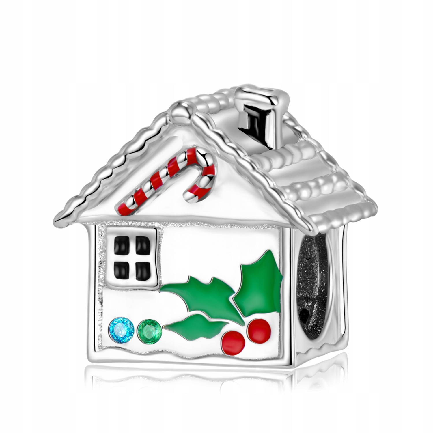 Charms Zwieszka Domek Święta srebro 925