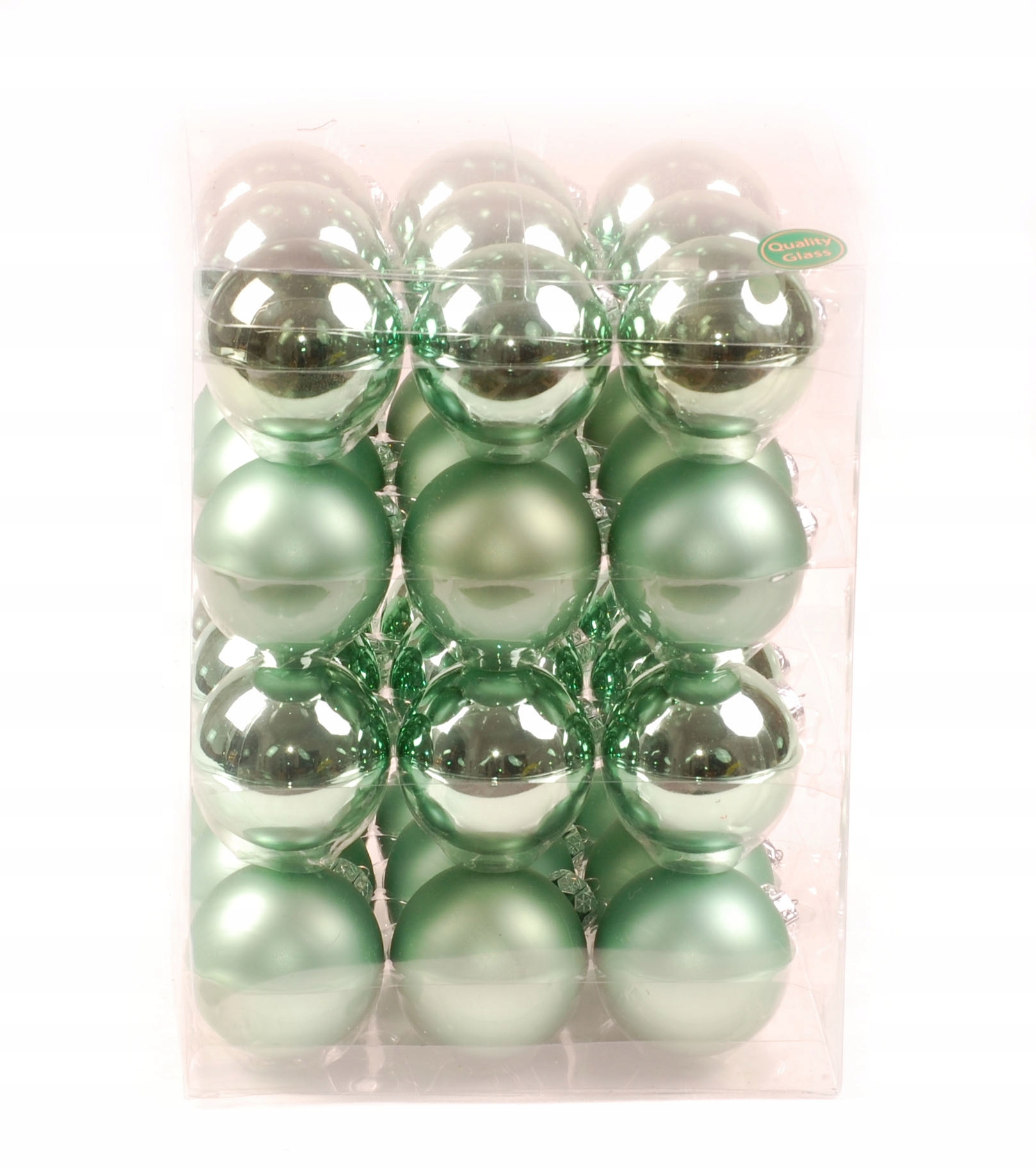 

Bombki szklane 57mm jade zielone x36 na choinkę