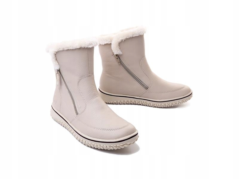 Botki damskie Rieker Z4281-60 beige r40