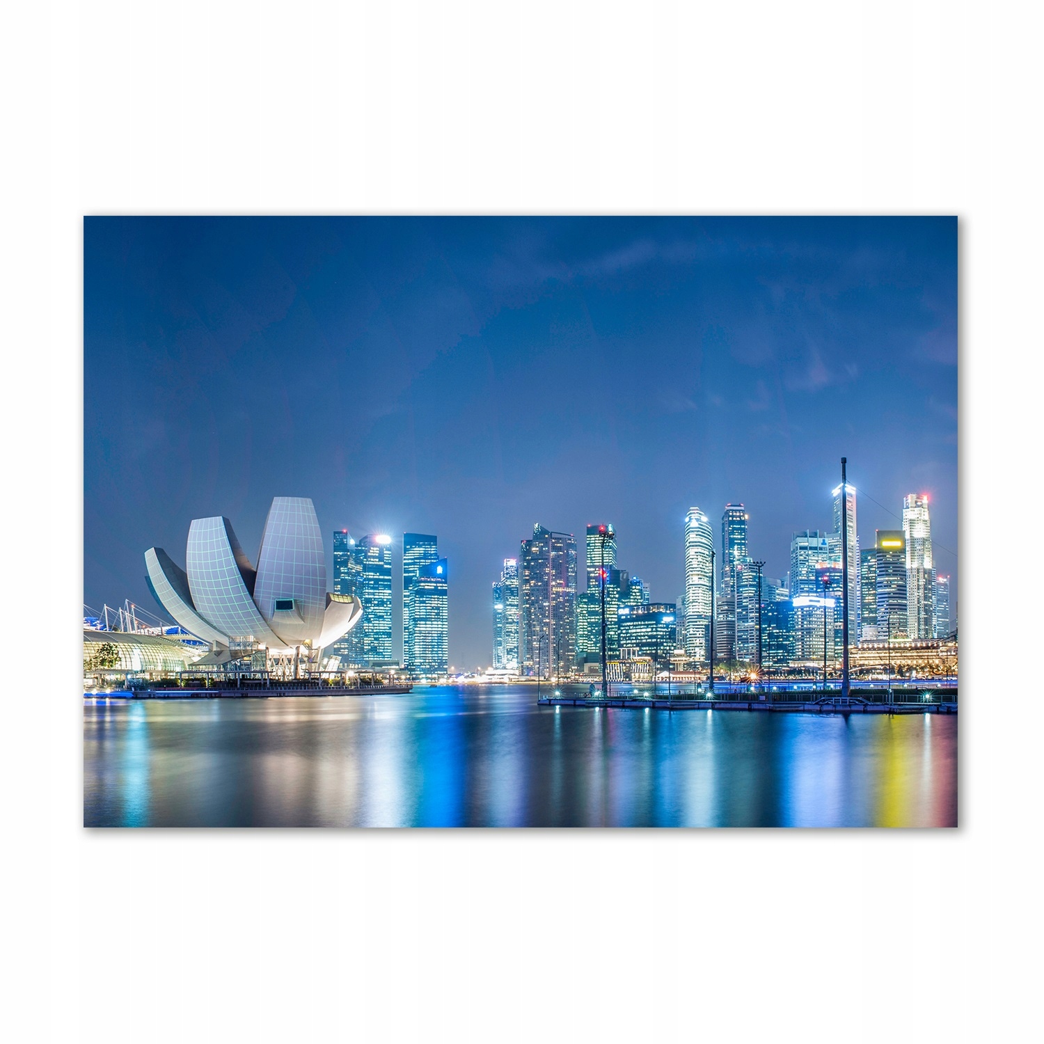 

Foto obraz szkło akrylowy Singapur nocą 100x70 cm