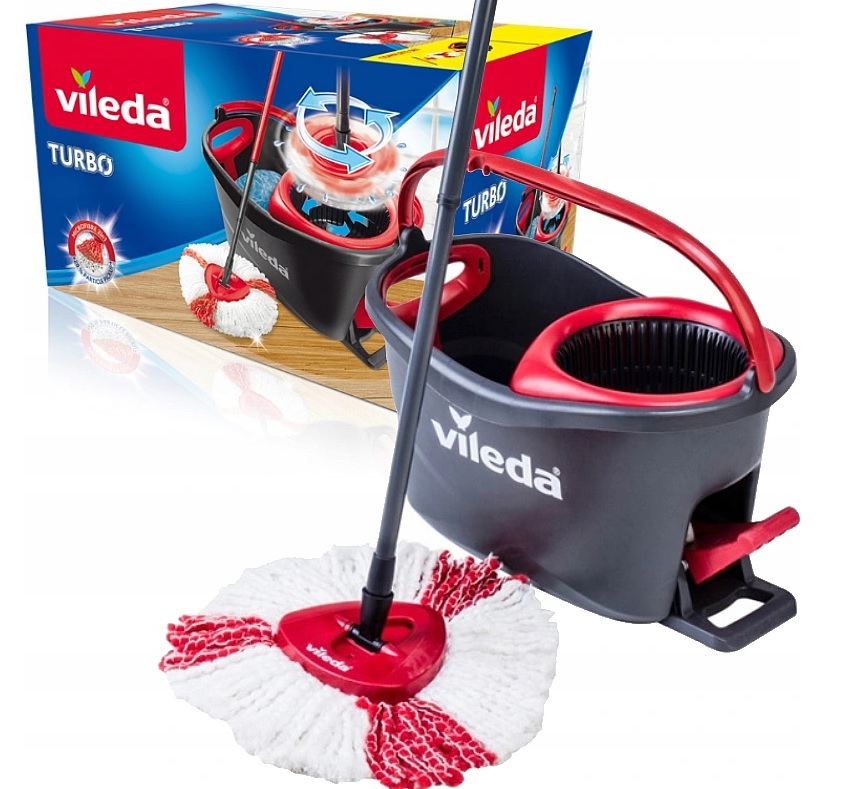 

Vileda Mop Obrotowy Turbo 2w1 Microfibre zestaw