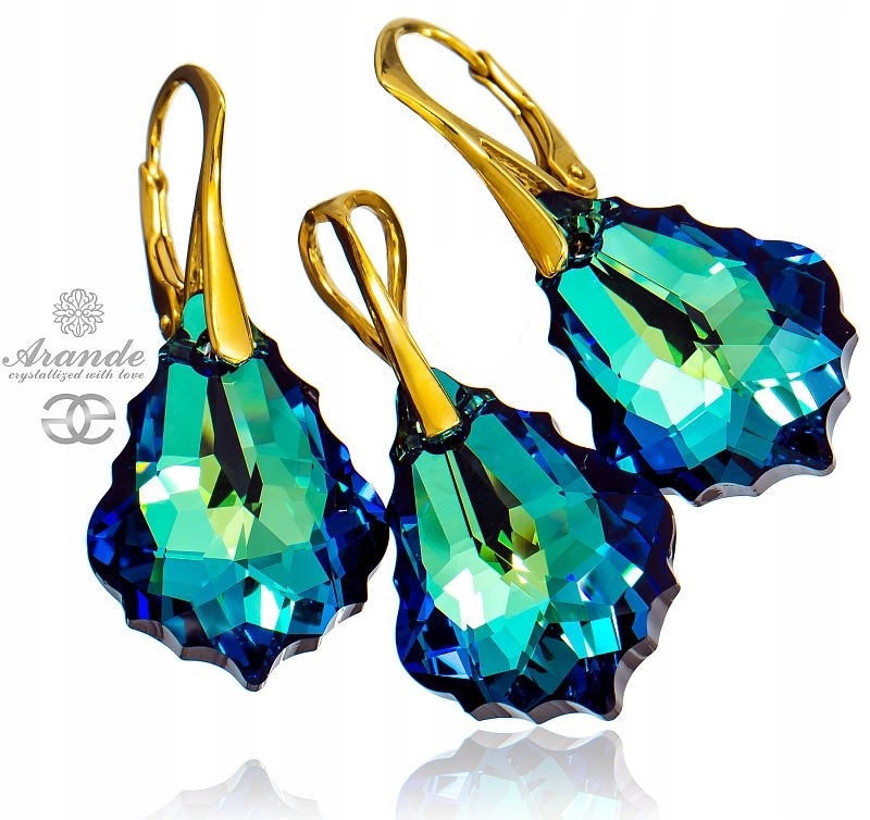 Krystaly Krásný Komplet Bermuda Zlaté Stříbro