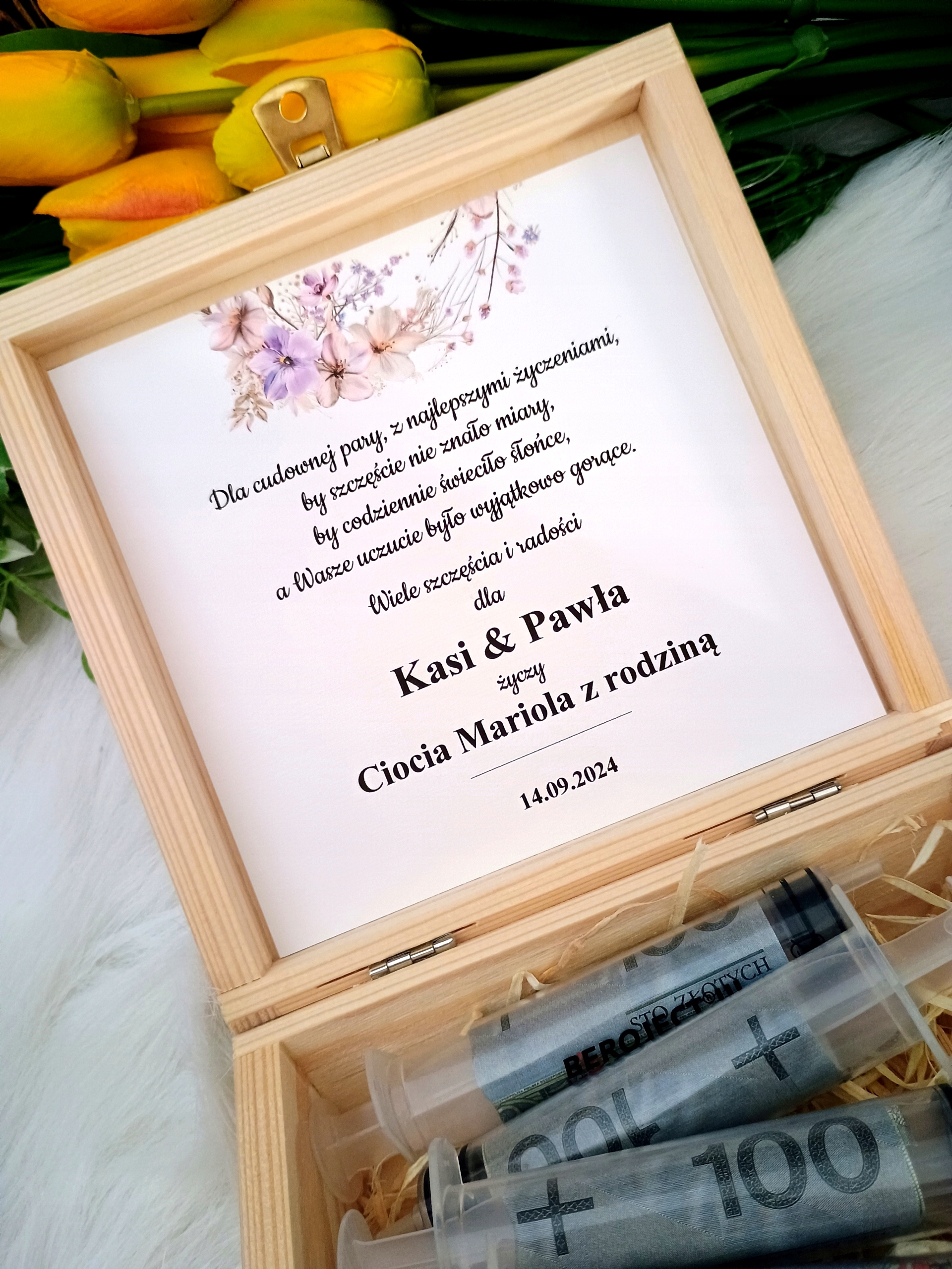 Zastrzyk gotówki na ślub * PREZENT * wesele 5 strzykawek Kod producenta 2233