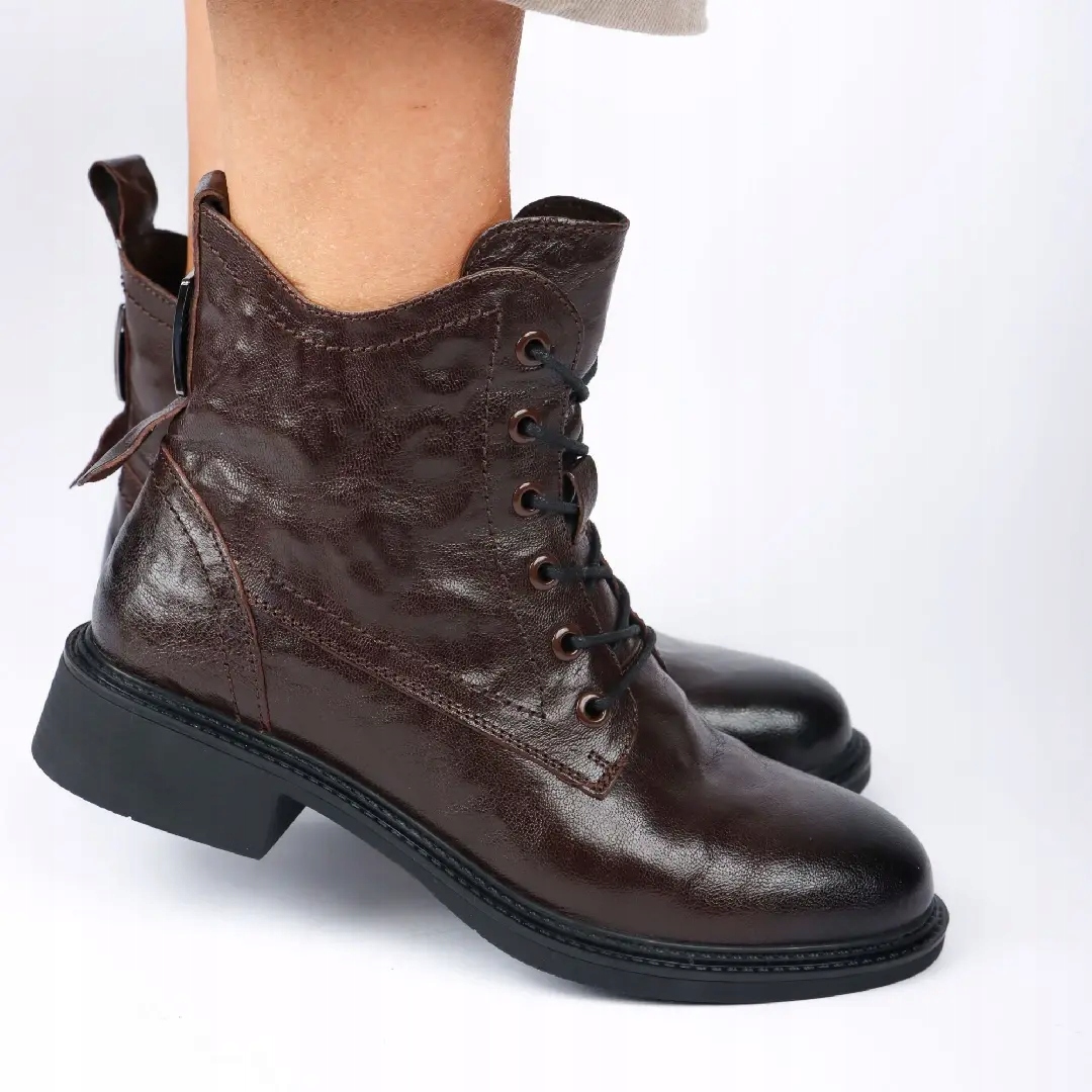 Dámské kotníkové boty Artiker 57C1005 hnědé 38, Hnědá