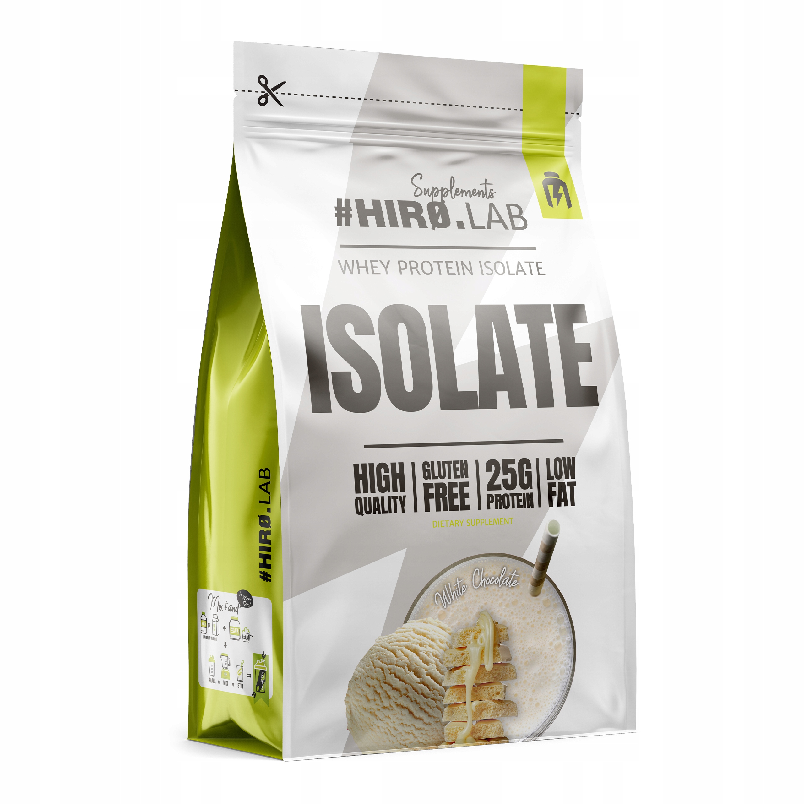 Hiro.lab Isolate 700 g příchuť bílá čokoláda