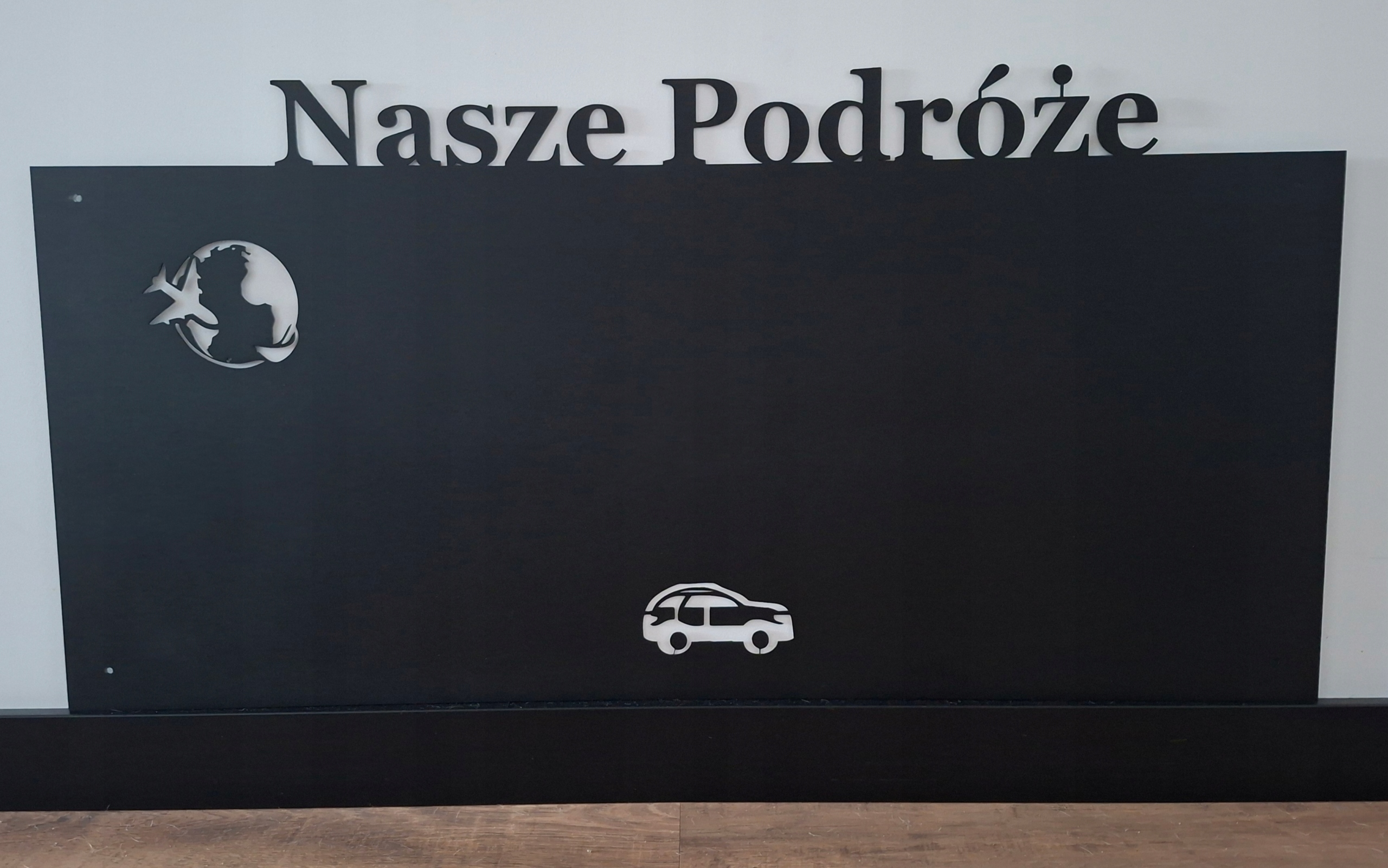Na magnety Tabuľa kovová plechová Cestovanie vodorovná lietadlo 100x50 cm