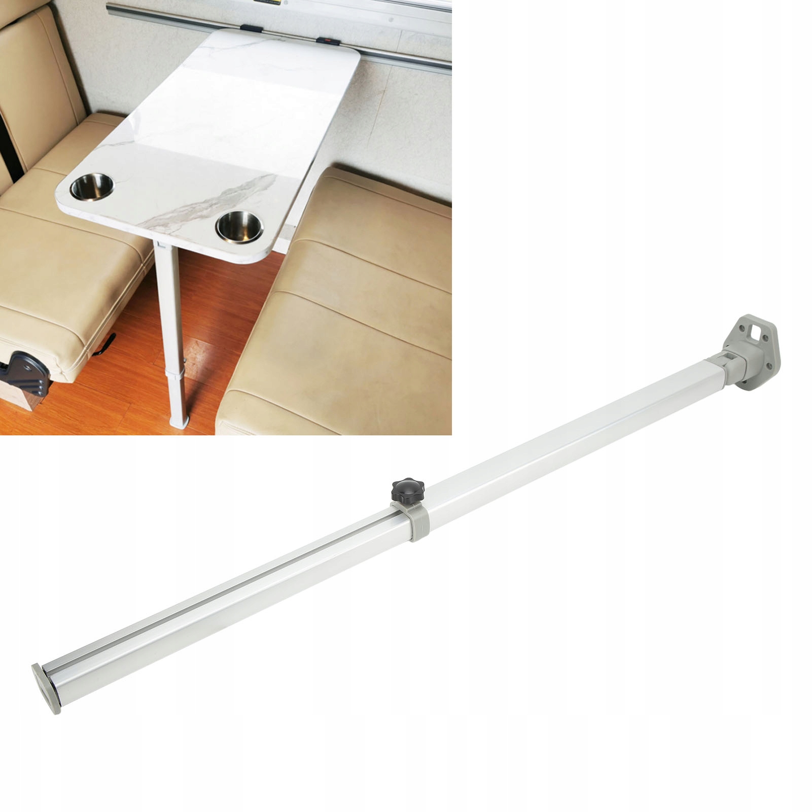 Skládací Podpěrná Noha Stolu Přívěsu 560-930MM, Nastavitelná, Hliníková