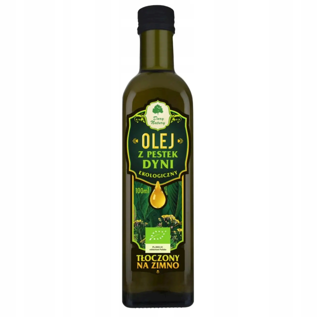 Dýňový Olej Lisovaný Za Studena Bio 100 ml Dary Natury