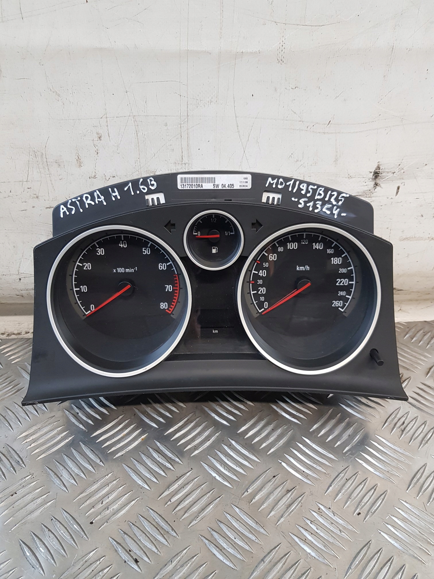 dials dials 13172010RA OPEL ASTRA H 1.6B EUROPA