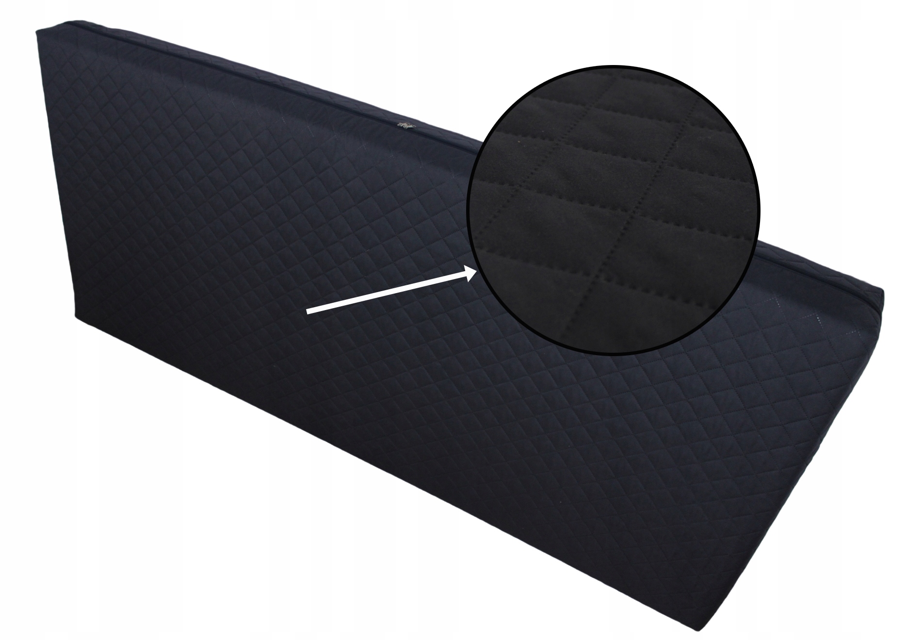 Potah na matrace Černý Prošívaný 140 x 200 cm Vysoká kvalita Na Míru