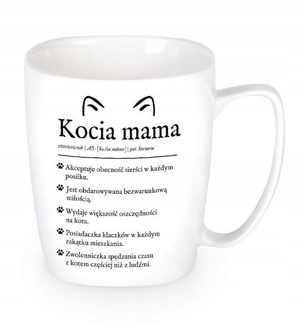 Hrnky na kávu Hrnek Dárek pro ženy Bílá kočka Dárek maminku Kočka