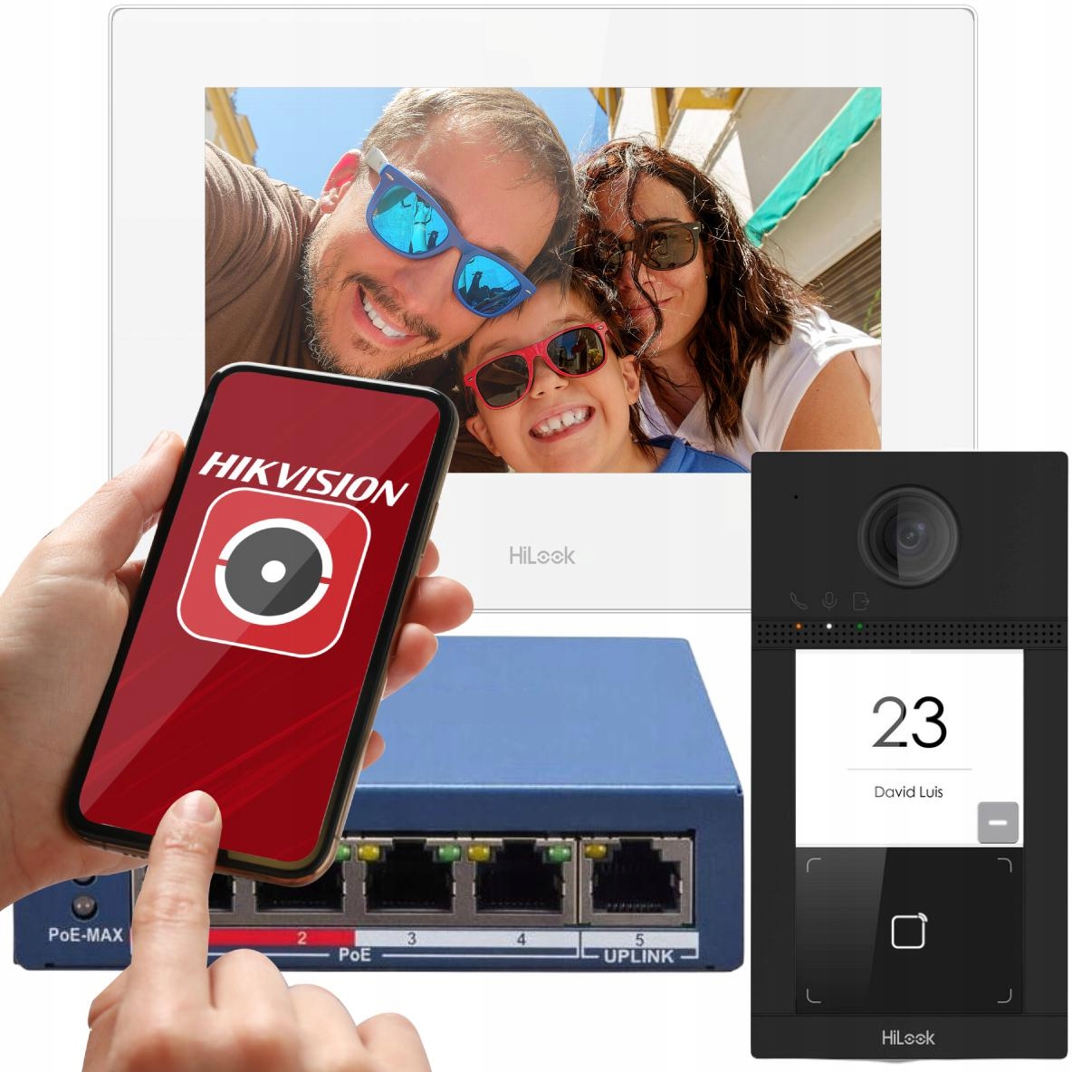 Zestaw wideodomofonowy Ip Hilook by Hikvision IP-VIS-Pro-W