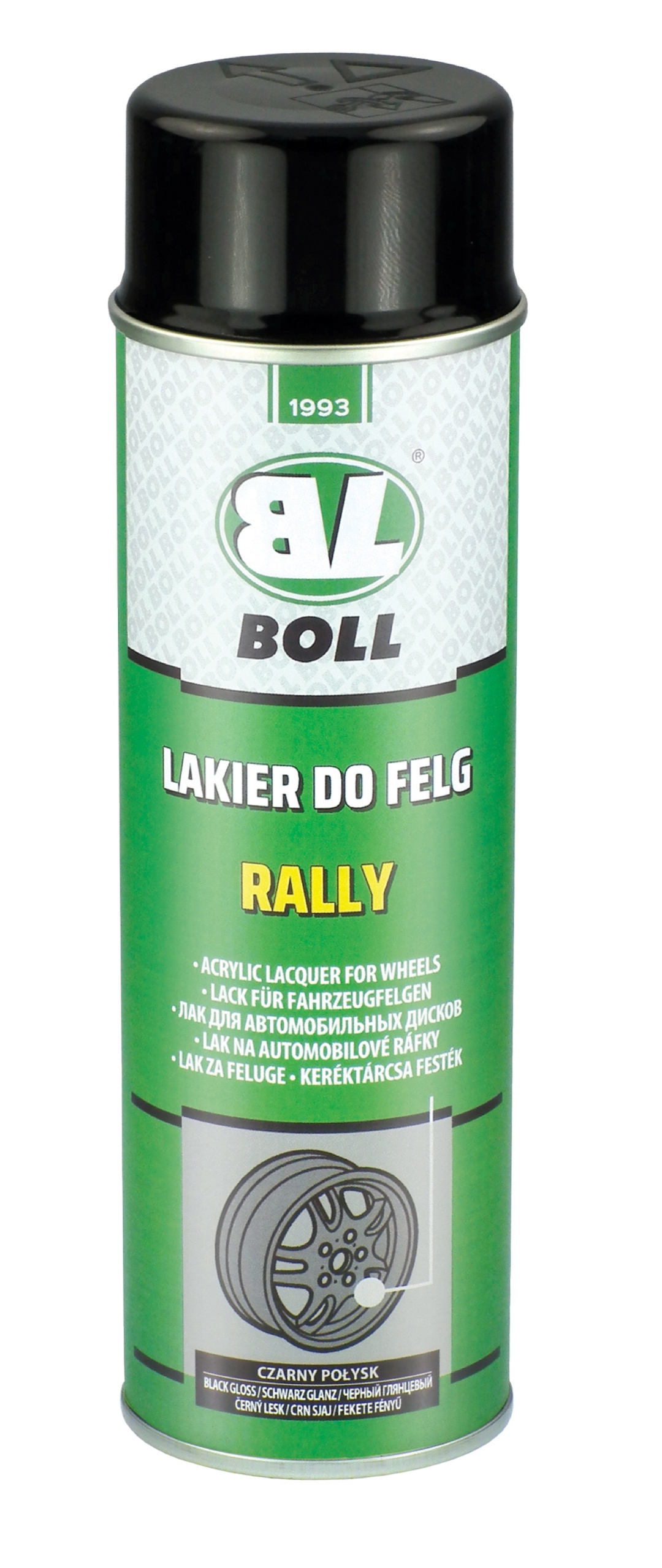 Boll Lakier Do Felg Rally Czarny Połysk 500 ml