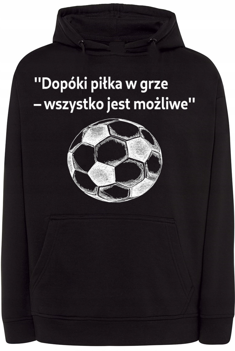 Pánská mikina s potiskem Míč je ve hře vel. 5XL