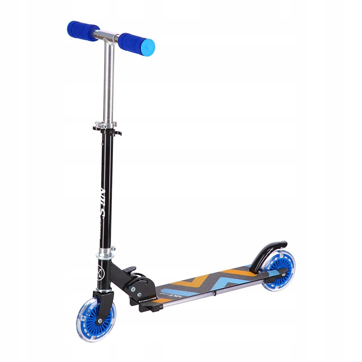 Hulajnoga dla Dzieci Nils Extreme HD025 Niebieska Składana Lekka Koła Led