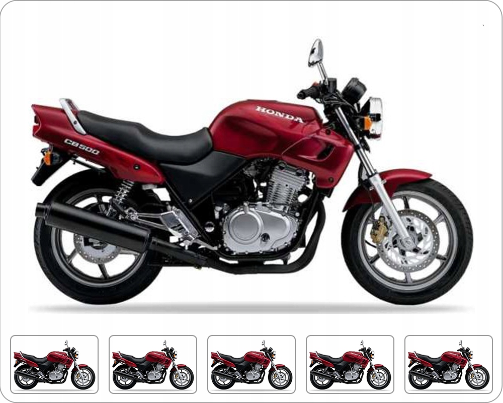 Nálepky Na Motocykel Juula Pre Honda Cb 500 1996-1997 Červená R203