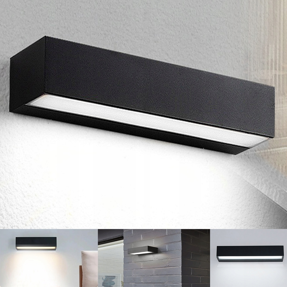 Lampa Kinkiet Led Elewacyjna Zewnętrzna Długa 30W 50cm Biały Zimny