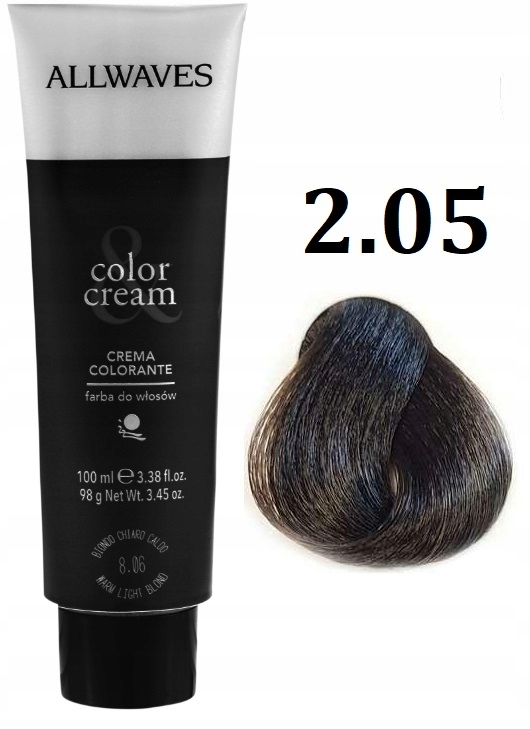 

Allwaves farba do włosów profresjonalna 2.05 100ml