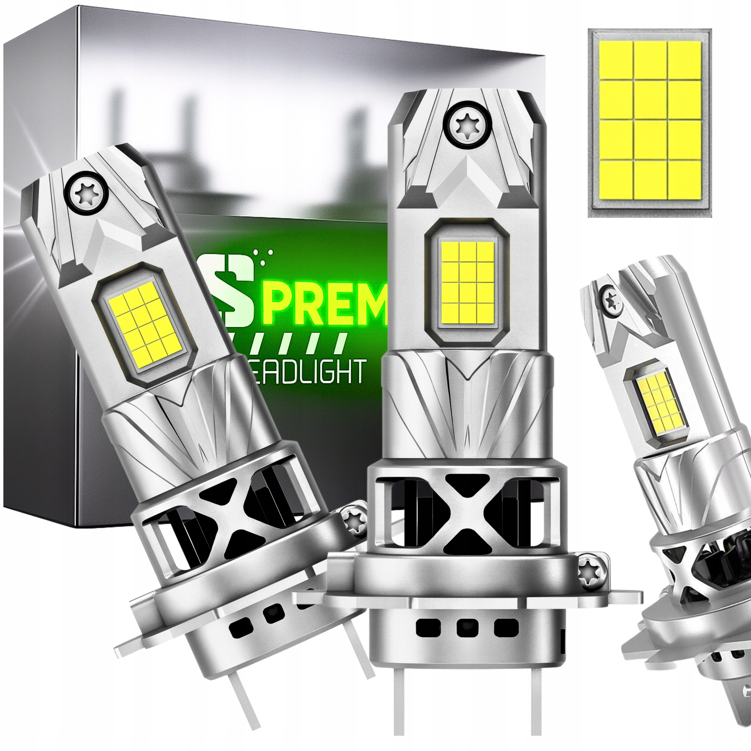 Žárovka H7 Led Canbus Silné Bílé Světlo Homologace Xenon Wurtex