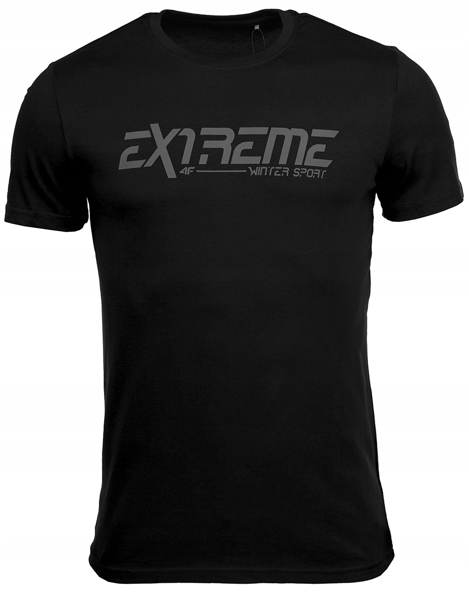 

4F koszulka t-shirt męska bawełna logo roz.S