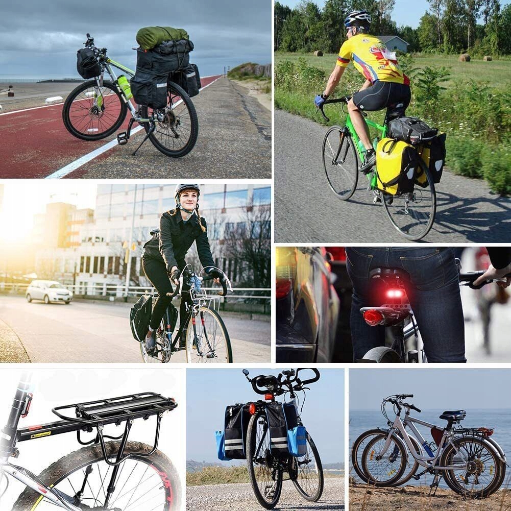 TYLNY BAGAŻNIK ROWEROWY ALUMINIUM STOPOWA BAGAŻNIK DO ROWERU GÓRSKIEGO Model Sztyca Rowerowa